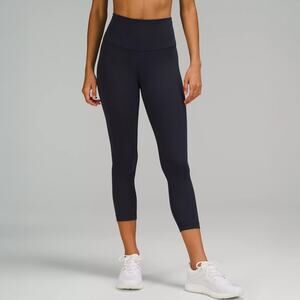 NWT Lululemon Wunder Train HR 23" Crop Leggings True Navy Sz 0